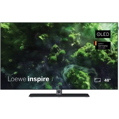 inspire 48 dr+ 121 cm (48") OLED-TV basaltgrau, 4K Ultra HD, Smart-TV, 120 Hz, DVB-T2/DVB-C/DVB-S2, Sprachsteuerung