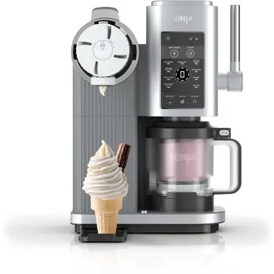NC701EU Swirl by Creami Eismaschine platin silber