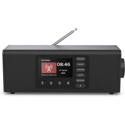 DR2002 DAB Radioempfänger schwarz