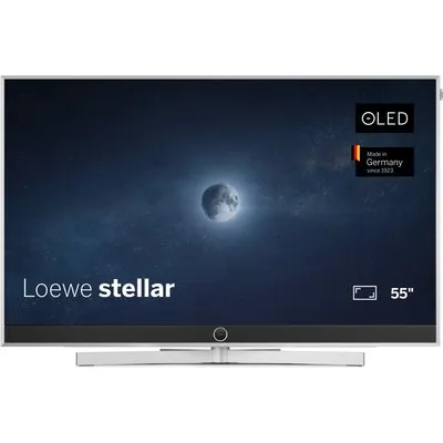 stellar 55 dr+ (VIDAA OS) 139 cm (55") OLED-TV alu brushed/concrete, 4K Ultra HD, Smart-TV, 144 Hz, Sprachsteuerung