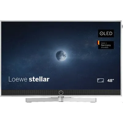 stellar 48 dr+ (VIDAA OS) 121 cm (48") OLED-TV alu brushed/alu, 4K Ultra HD, Smart-TV, 144 Hz, Sprachsteuerung