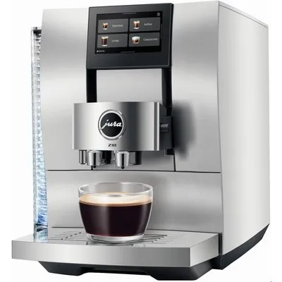 Z10 Kaffee-Vollautomat Aluminium White (EB), Latte Macchiato/Cappuccino/Milchkaffee, Klartext-Display, 15 bar, 2,4 l, weiß, Apps ladbar