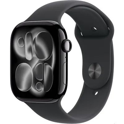 Watch Series 11 (46mm) GPS Smartwatch Alu mit Sportarmband S/M diamantschwarz/schwarz