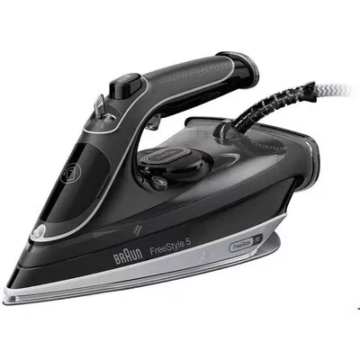 SI 5188 BK FreeStyle 5 Dampfbügeleisen schwarz, 2800 W, 220 g/min Dampfstoß, 50 g/min Dampfproduktion, Eloxal 3D-Bügelsohle, 330 ml Wassertank