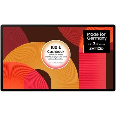 UE27LSM7FAX The Movingstyle 68 cm (27") QHD AI Smart TV mit Touchscreen weiß, LCD, 120 Hz, Lifestyle The Movingstyle, Sprachsteuerung