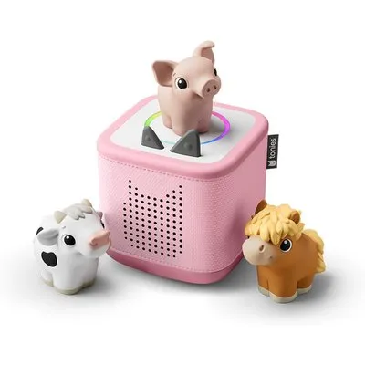 Toniebox 2 Starterset Streaming-Lautsprecher inkl. My First Tonies Bauernhof rosa