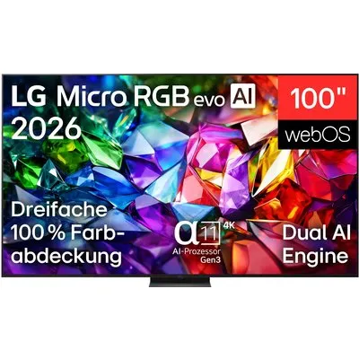 100MRGB96B9 253 cm (100") Micro RGB evo AI TV