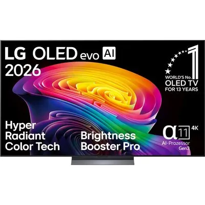 OLED77C68LA 195 cm (77") OLED evo AI TV, 4K Ultra HD, Smart-TV, HDR-Wiedergabe, 120 Hz, DVB-T2/DVB-C/DVB-S2, Sprachsteuerung