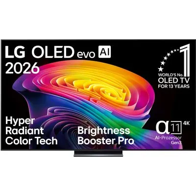 OLED83C69LB 210 cm (83") OLED evo AI TV, 4K Ultra HD, Smart-TV, HDR-Wiedergabe, 120 Hz, DVB-T2/DVB-C/DVB-S2, Sprachsteuerung