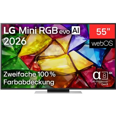 55MRGB87B9B 139 cm (55") Mini RGB evo AI TV
