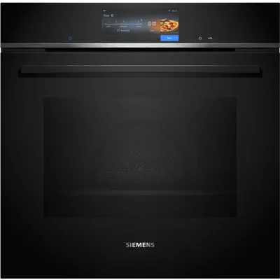 HB778G9B1 Einbaubackofen schwarz/edelstahl, 71 l, Pizza-Stufe, schnelles Vorheizen, WLAN, pyrolytische Selbstreinigung, 59,4 cm breit, A+