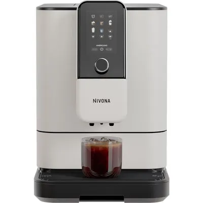 Nivo 8112 Kaffee-Vollautomat Cremeweiß, Cappuccino, Stahl-Kegel-Mahlwerk, 15 bar, 1,8 l, Apps ladbar