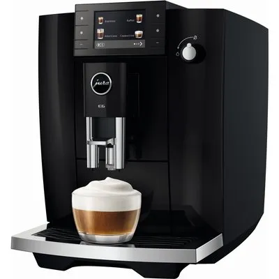 E6 (ED) Kaffee-Vollautomat piano black, Latte Macchiato, 15 bar, 1,9 l, Apps ladbar