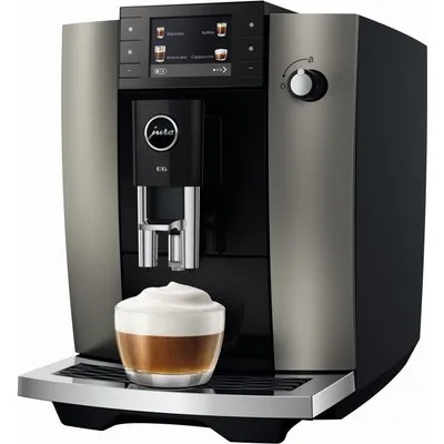 E6 (ED) Kaffee-Vollautomat dark inox, Latte Macchiato, 15 bar, 1,9 l, edelstahl, Apps ladbar