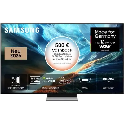 GQ83S93HAE 209 cm (83") OLED Vision AI Smart TV graphitschwarz, 4K Ultra HD, Sprachsteuerung