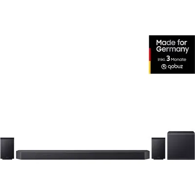 HW-Q995GH Soundbar + Subwoofer + Surround titan schwarz