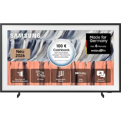 GQ43LS03HEU The Frame (2026) 108 cm (43") QLED-TV, 4K Ultra HD, Smart-TV, DVB-T2/DVB-C/DVB-S2, Sprachsteuerung