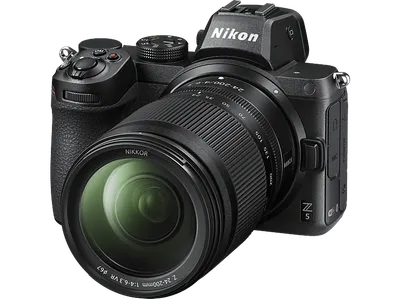 NIKON Z 5 Kit 24-200 mm Systemkamera mit Objektiv mm, 8 cm Display Touchscreen, WLAN
