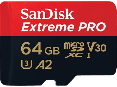 SANDISK Extreme PRO® UHS-I-Karte, Micro-SDXC Speicherkarte, 64 GB, 200 MB/s