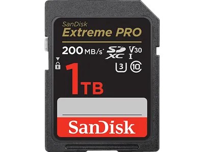 SANDISK Extreme PRO® UHS-I, SDXC Speicherkarte, 1 TB, 200 MB/s