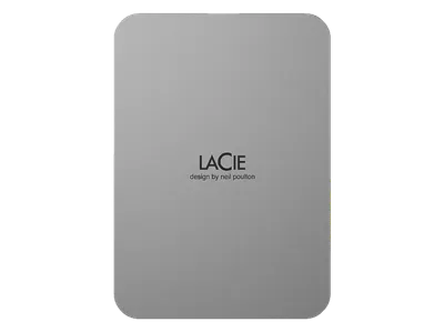 LACIE MOBILE DRIVE V2 Moon, Mac & PC, inkl. Rescue Service (STLP1000400) tragbare Festplatte, 1 TB HDD, 2,5 Zoll, extern, Moon Silver