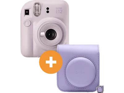 FUJIFILM INSTAX mini 12 Travel Set Sofortbildkamera, Lilac Purple