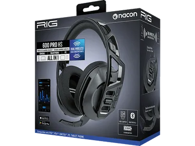 NACON Gaming RIG 600HS PRO, On-ear Headset Bluetooth Schwarz