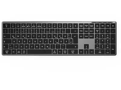 ISY IKE-7200, Tastatur, Scissor, kabellos, Grau