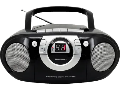 SOUNDMASTER SCD5100 mit Kassettendeck Radiorecorder, Schwarz