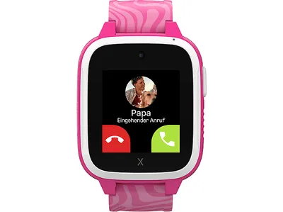 XPLORA XGO3 2. Generation, inkl. Freenet SIM Kinder Smartwatch Silikon, Langer Teil: 112 x 20 mm, kurzer 83 Pink