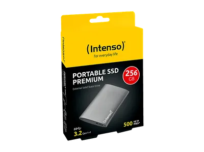INTENSO Premium Edition Festplatte, 256 GB SSD, 1,8 Zoll, extern, Anthrazit