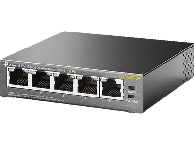 TP-LINK TL-SG1005P 5-Port- 10/100/1000 Mbit/s 4 PoE Ports Gigabit Switch 5