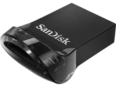 SANDISK Ultra® Fit USB Flash-Laufwerk, 128 GB, 400 MB/s, Schwarz