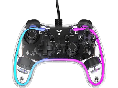 ISY IGP-1000-TP Gaming Controller Transparent für PC, Android