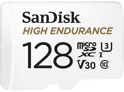 SANDISK High Endurance UHS-I-Karte, Micro-SDXC Speicherkarte, 128 GB, 100 MB/s