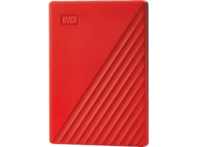 WD My Passport Festplatte, 2 TB HDD, 2,5 Zoll, extern, Rot