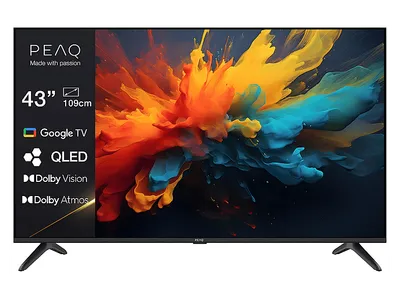 PEAQ PTV 43GQU-5025T TV (Flat, 43 Zoll / 108 cm, QLED 4K, SMART TV)