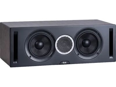 ELAC Debut Reference C5 HiFi Lautsprecher (Hochtöner: 1 x 25 mm Kalotte, Tieftöner: 2 130 Konus, Aramid-Faser verstärkt, Schwarz/Holz