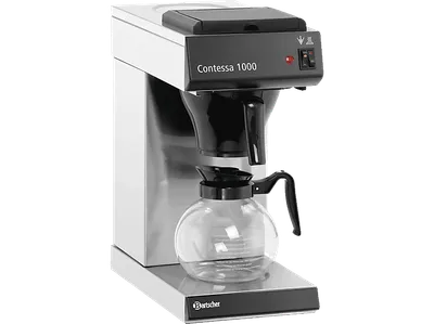 BARTSCHER A190056 Contessa 1000 Kaffeemaschine Silber/Schwarz