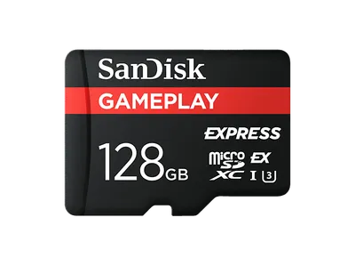 SANDISK GamePlay microSD™ Express-Karte Works with Nintendo Switch™ 2 128 GB, Speicherkarte, Schwarz