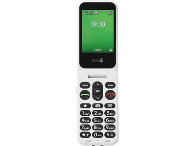 DORO Leva E30 Feature Phone, Red / White