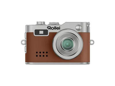 ROLLEI Mini Digitalkamera Braun, 0x opt. Zoom, LCD, 0.96 Zoll