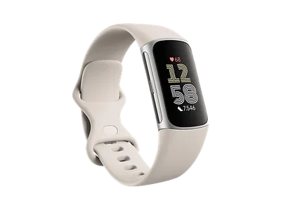 FITBIT Charge 6, Fitness Tracker, S, L, Porcelain