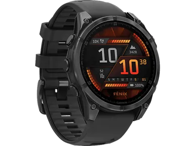 Garmin Fenix 8 in Edelstahl Schwarz