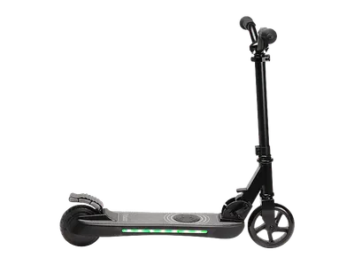 DENVER SCK-5500 Kinder Tretroller mit Elektromotor, E-Scooter (5 Zoll, Schwarz)