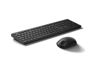 HP Dual-Mode-Maus und -Tastatur für mehrere Geräte 490C, Tastatur & Maus Set, Kabellos, RF Wireless, Bluetooth, USB Typ-A, Schwarz