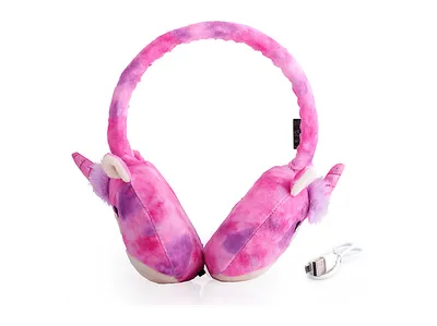 LASERBUILT Squismallows plush Lola, Kopfhörer klassisch Gaming Headset Bluetooth Rosa