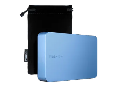 TOSHIBA Canvio Flex Exclusive für USB-C Smartphones, Tablets, Windows PCs und Macs, Festplatte, 4 TB HDD, 2,5 Zoll, extern, Blau Metallic