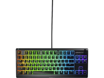 STEELSERIES APEX 3 TKL, Gaming Tastatur, Rubberdome, Sonstiges, Kabelgebunden, Schwarz