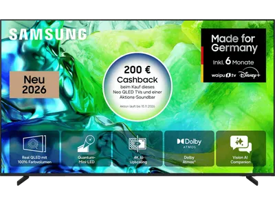 SAMSUNG GQ75QN80H Neo QLED 4K Samsung Vision AI Smart TV (75 Zoll / 189 cm, UHD 4K, SMART TV)